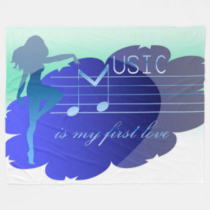 Music Fleece Blanket