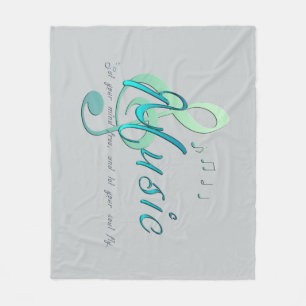 Music Fleece Blanket