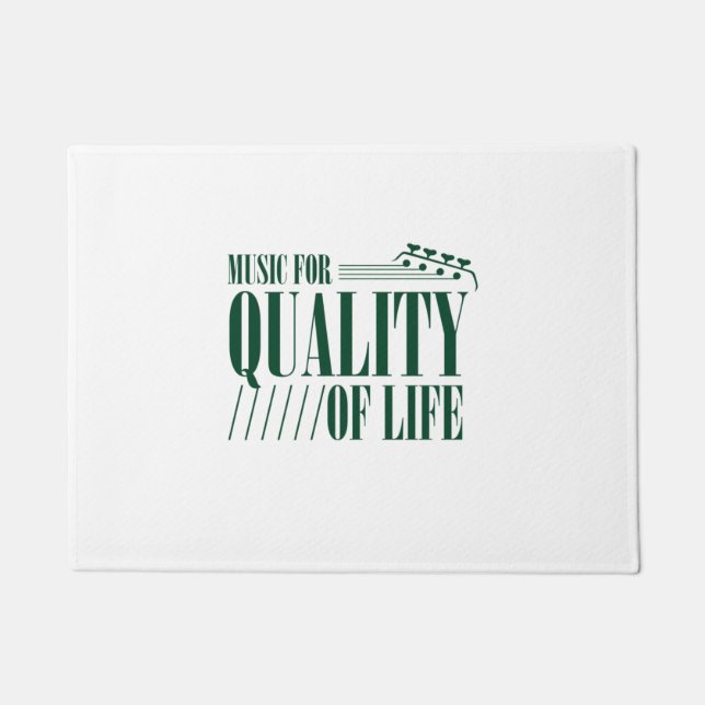 Music For Quality Of Life Doormat (Front)