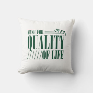 Music For Quality Of Life Throw Pillow