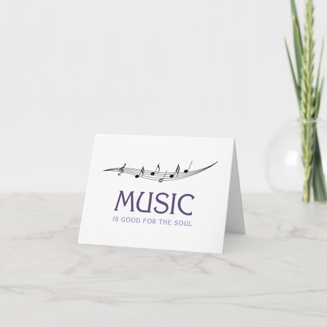 Music For Soul Thank You Card (Front)