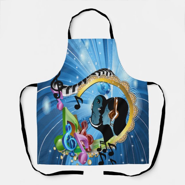 Music for the Soul All-Over-Print Tank Top Apron (Front)