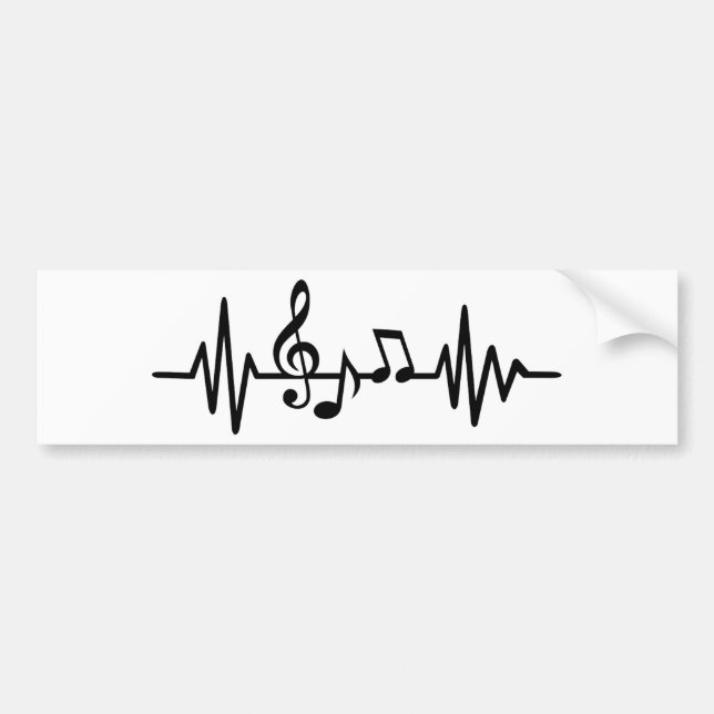 Music frequency bumper sticker (Front)