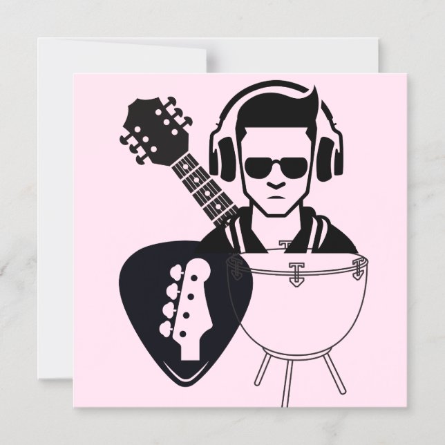 Music Galore Magnetic Invitation (Front)