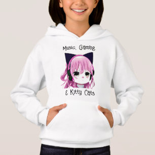 Music, Gaming and Kitty Cats   Anime Girl