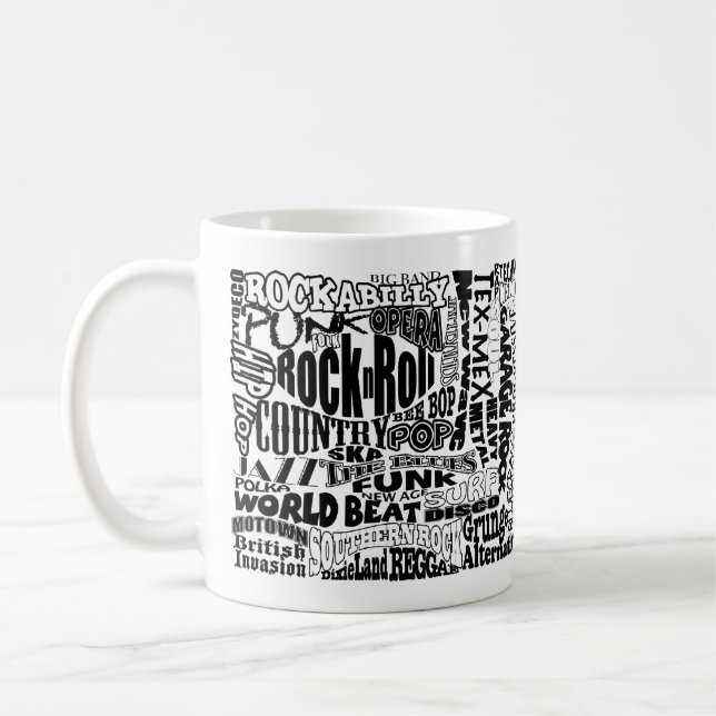 Music Genre Coffee Mug (Left)