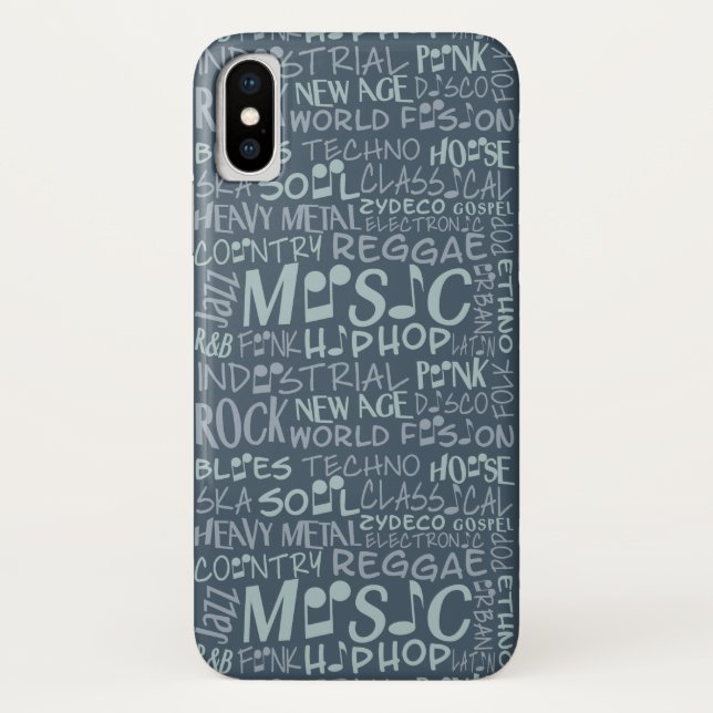 Music Genres Word Collage cases (Back)