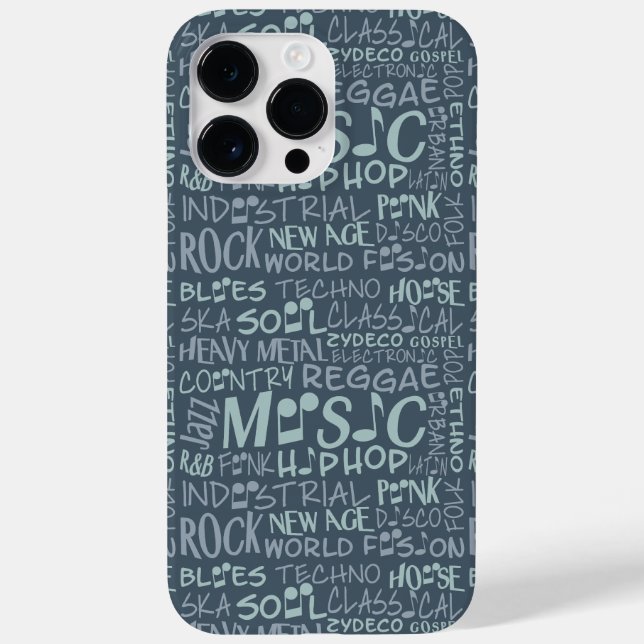 Music Genres Word Collage cases (Back)