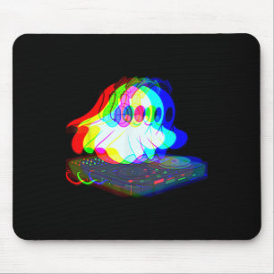 Music Ghost Halloween Techno Rave Halloween Party Mouse Pad