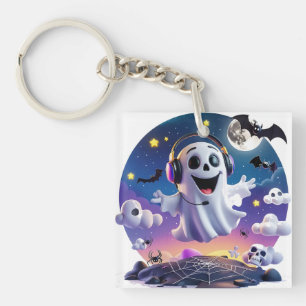 Music Ghost Keychain