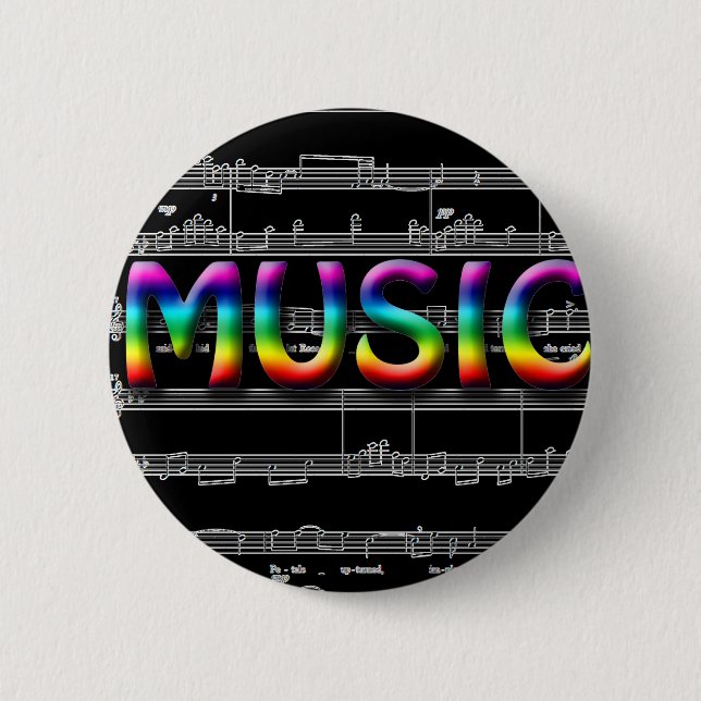 Music Gifts! 2 Inch Round Button (Front)