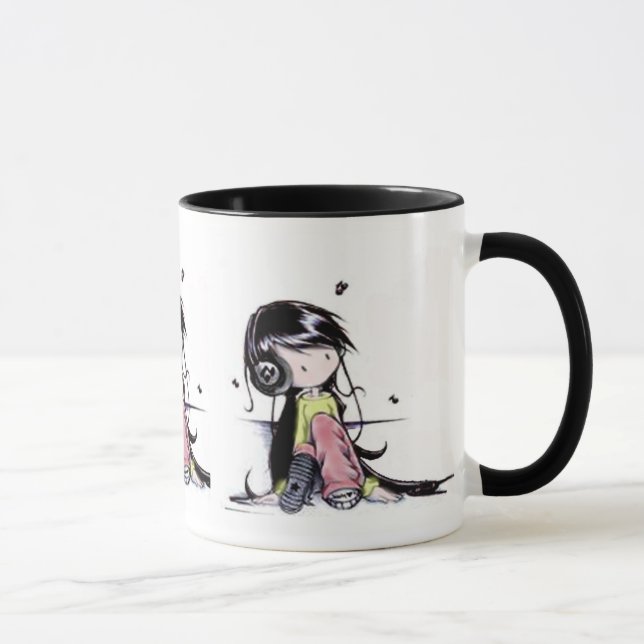 music girl mug (Right)