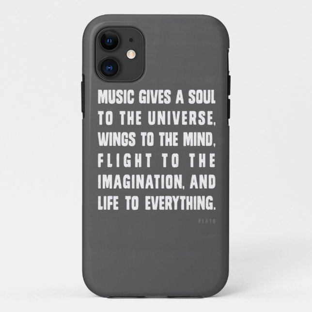 Music Gives A Soul To The Universe Case-Mate iPhone Case (Back)