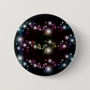 Music Glow 2 Inch Round Button