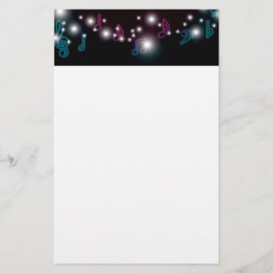 Music Glow Stationery