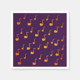 Music, Golden Notes Napkin