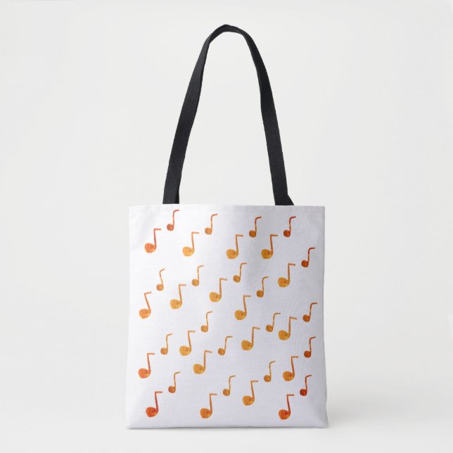 Music, Golden Notes Tote Bag (Front)