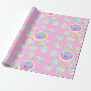 music good time pattern wrapping paper