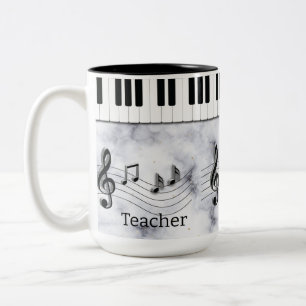 Music graphic Two-Tone coffee mug
