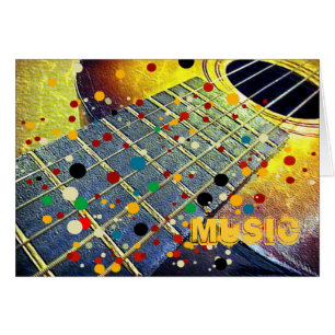 Music guitar colourful stylish