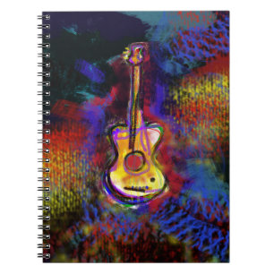 music guitar instrument notebook