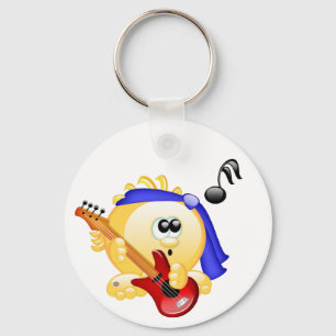 Music Guitar Player Keychain