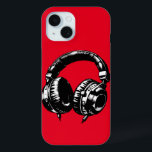 Music Headphones DJ Birthday Party iPhone 15 Case<br><div class="desc">Customize this with text if desired.</div>