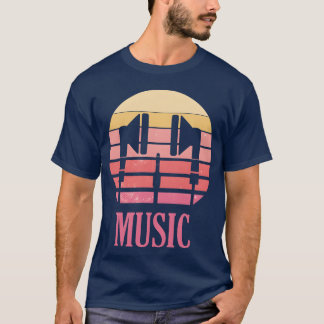 music headset sunset family T-Shirt
