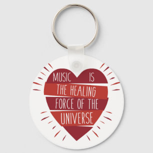 Music Healing Keychain