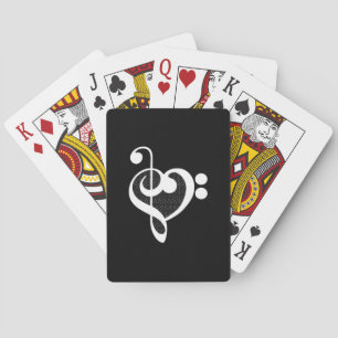 Music Heart - I Love Music Playing Cards