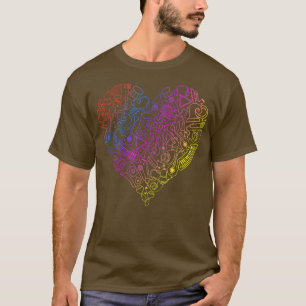 Music Heart Musician Composers Music Lover Teacher T-Shirt