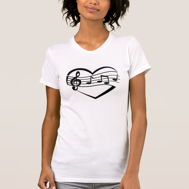 Music Heart T-Shirt (Front)