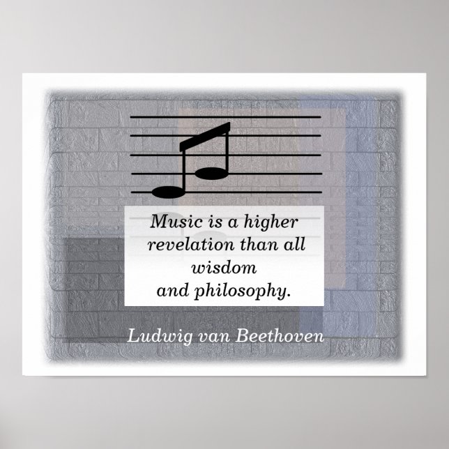Music higher revelaton - art print - Beethoven (Front)