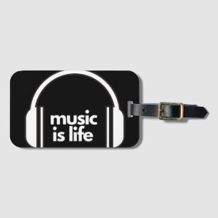 Music if Life Luggage Tag