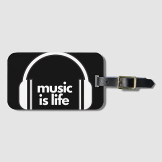 Music if Life Luggage Tag