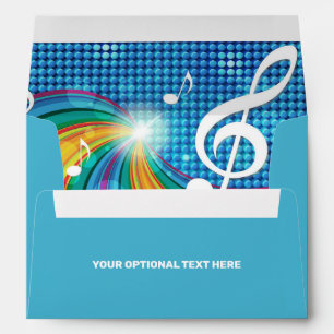 Music Illustration custom text Envelope