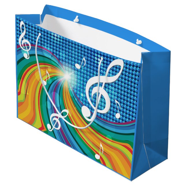 Music Illustration gift bag (Back Angled)