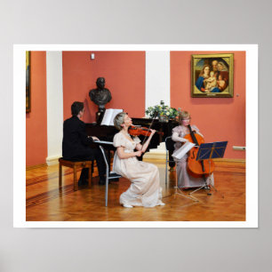 Music in grand hall, Russia Poster