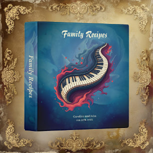 Music in motion, the curved piano. binder