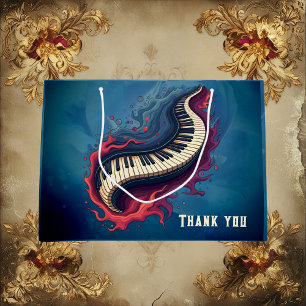 Music in motion, the curved piano. large gift bag