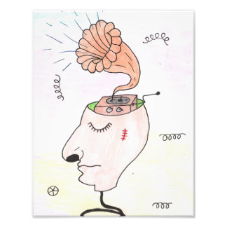 "Music in my head" Postcard Photo Print