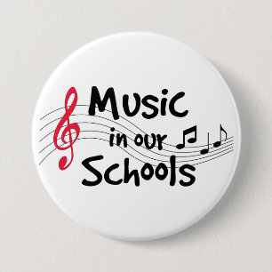 Music in Our Schools 3 Inch Round Button