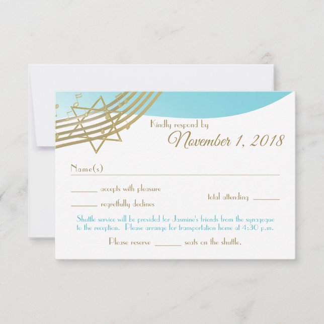 Music in the Air Bat Mitzvah Response Custom (Front)