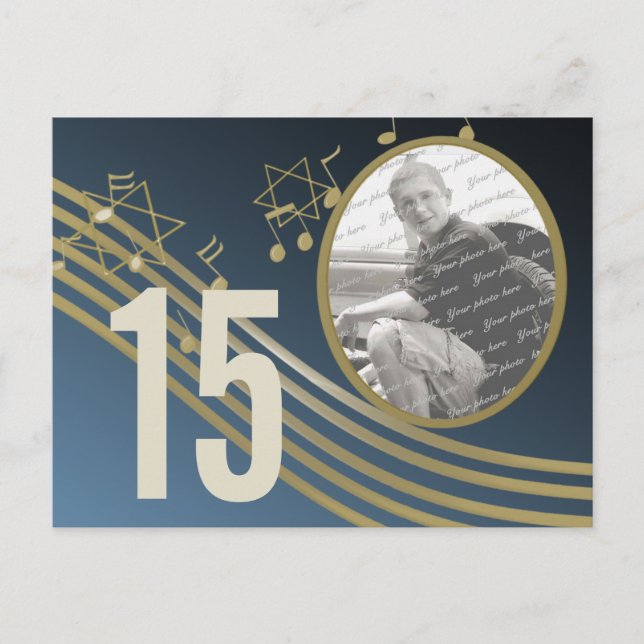 Music in the Air Photo Table Number Postcard (Front)