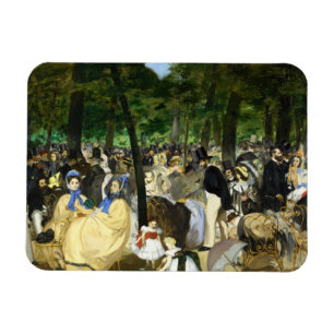 Music in the Tuileries by Edouard Manet Magnet