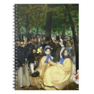 Music in the Tullerias  Edouard Manet    Notebook
