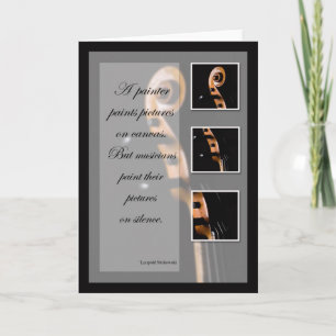 Music Inspiration Cello or Bass Card