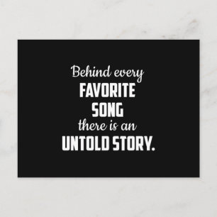 Music Instrument Musical Musician Sound Gift Idea Postcard