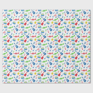 music instrument wrapping paper