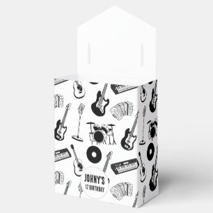 Music instruments birthday favor box